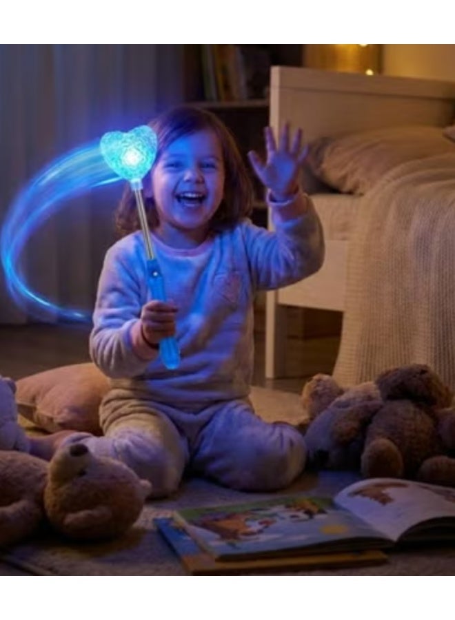 Premium Kids LED Light-Up Heart Wand Toy Foundation Celebration Saudi – Color Changing Flashing Magic Stick for Toddlers, Party Play & Night Fun - Image 1